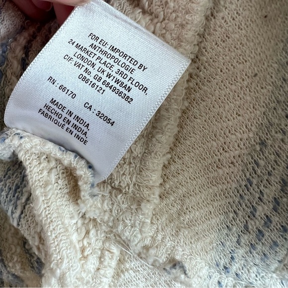 Anthropologie | Akemi + Kin Blue Cream Striped Dunes Draped Cardigan - Picture 11 of 15